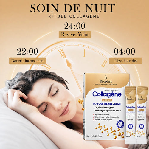 Dropless – Masque Visage au Collagène Raffermissant Sans Rinçage